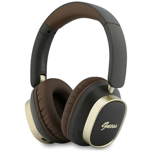 Handsfree Bluetooth Guess Rectangle Metal Script, A2DP, Ruskea