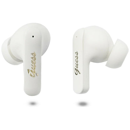 Handsfree Bluetooth Guess Script Metal Logo, TWS, Valkoinen