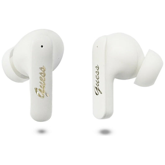 Handsfree Bluetooth Guess Script Metal Logo, TWS, Valkoinen
