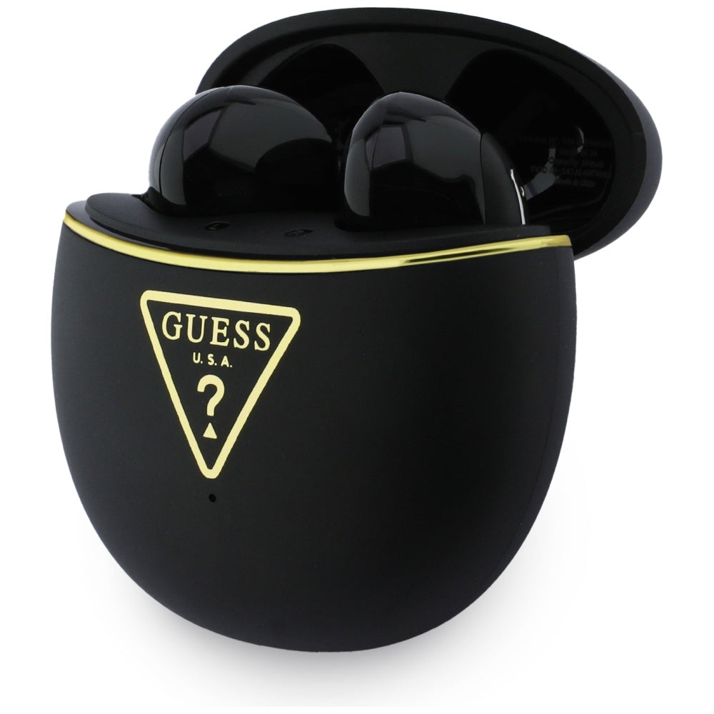 Handsfree Bluetooth Guess Script Print, TWS, Musta
