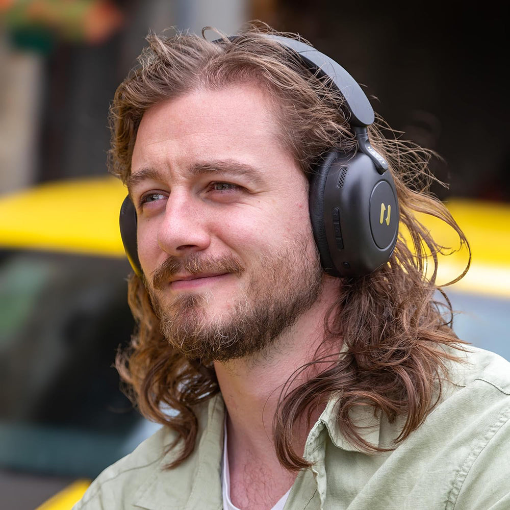 Handsfree Bluetooth HAVIT H655BT Pro, Multipoint, A2DP, ANC, Beige