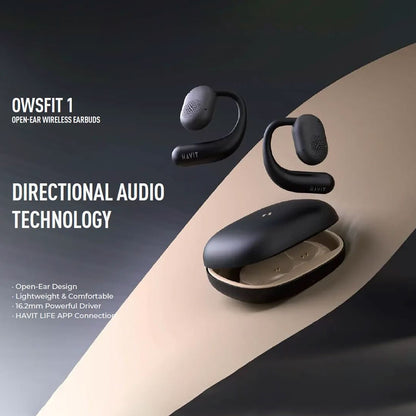 Handsfree Bluetooth HAVIT OWS914, TWS, Beige