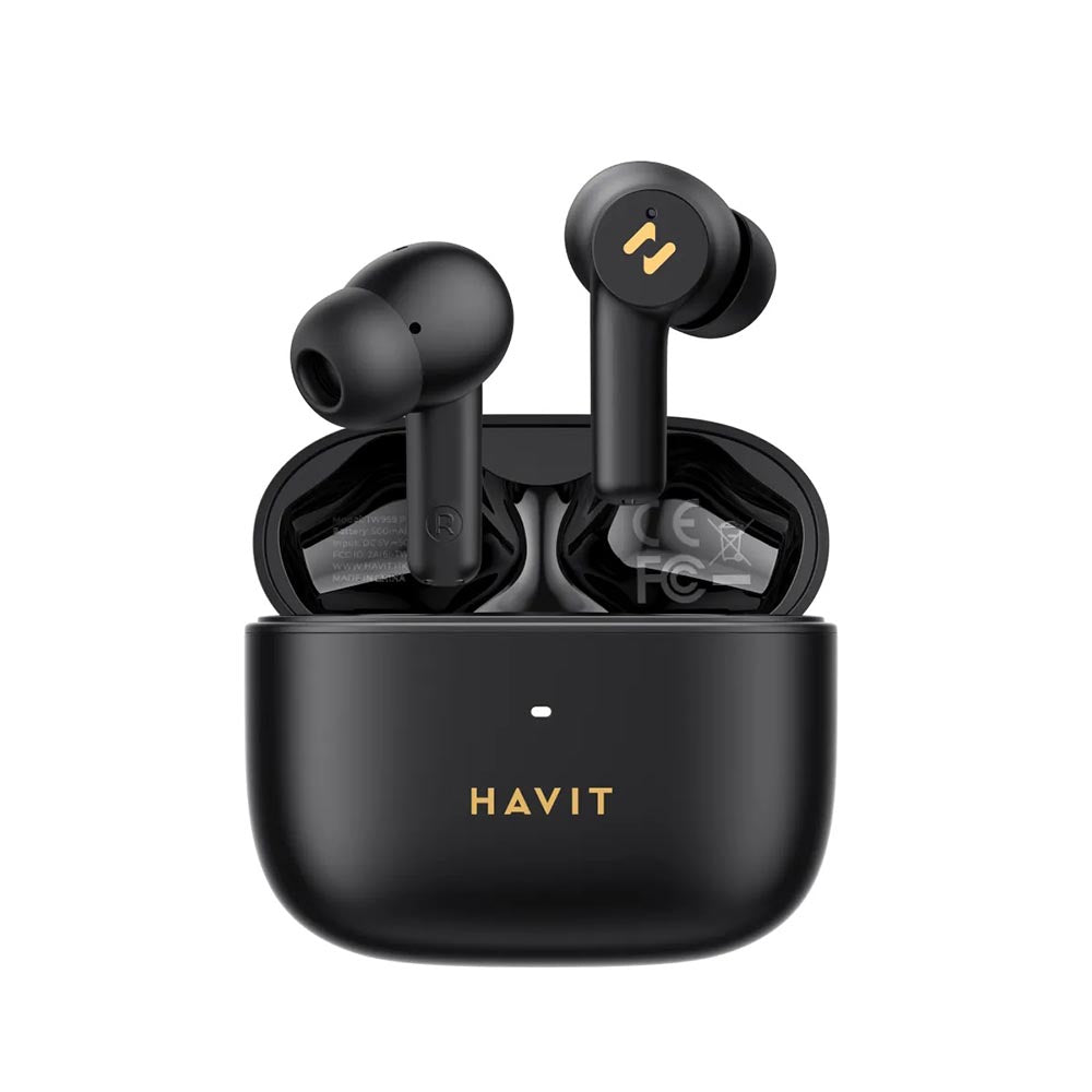 Handsfree Bluetooth HAVIT TW958 Pro, TWS, ANC, Musta