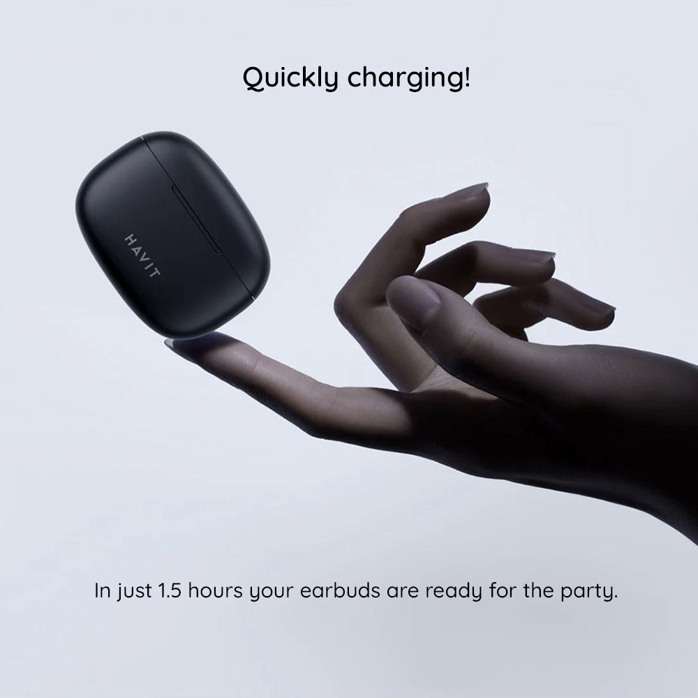 Handsfree Bluetooth HAVIT TW967 Pro, TWS, Musta