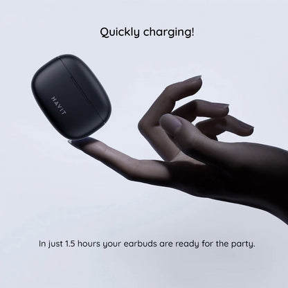 Handsfree Bluetooth HAVIT TW967 Pro, TWS, Musta