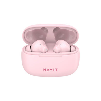 Handsfree Bluetooth HAVIT TW967 Pro, TWS, Vaaleanpunainen
