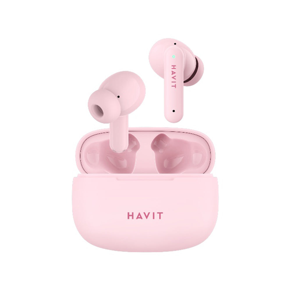 Handsfree Bluetooth HAVIT TW967 Pro, TWS, Vaaleanpunainen
