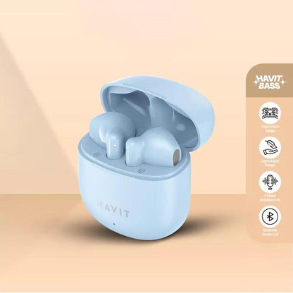 Handsfree Bluetooth HAVIT TW976, TWS, Sininen