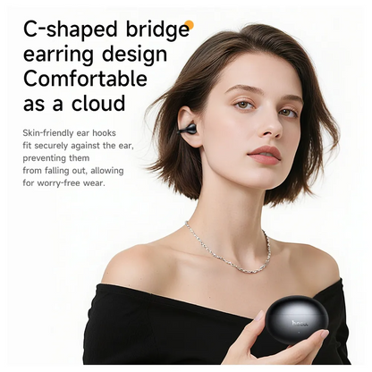 Handsfree Bluetooth HOCO EA8, TWS, Musta
