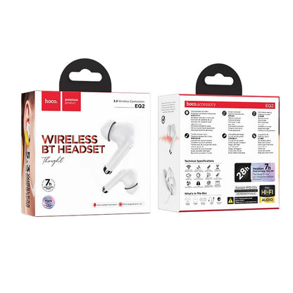 Bluetooth Handsfree Bluetooth HOCO EQ2, TWS, valkoinen 