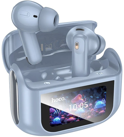 Handsfree Bluetooth HOCO EQ21, TWS, ANC, Sininen