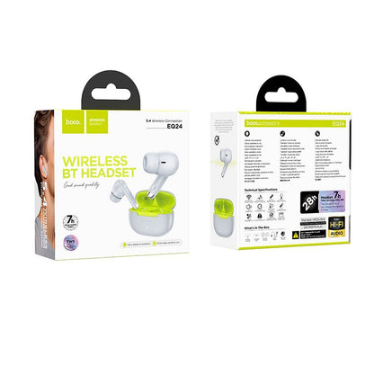 Handsfree Bluetooth HOCO EQ24, TWS, Harmaa