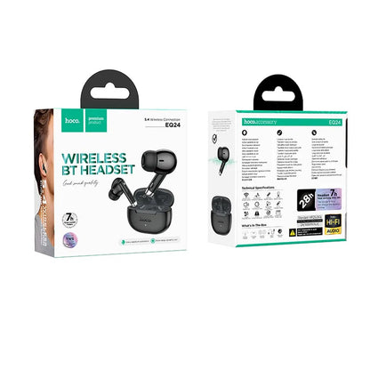 Handsfree Bluetooth HOCO EQ24, TWS, Musta