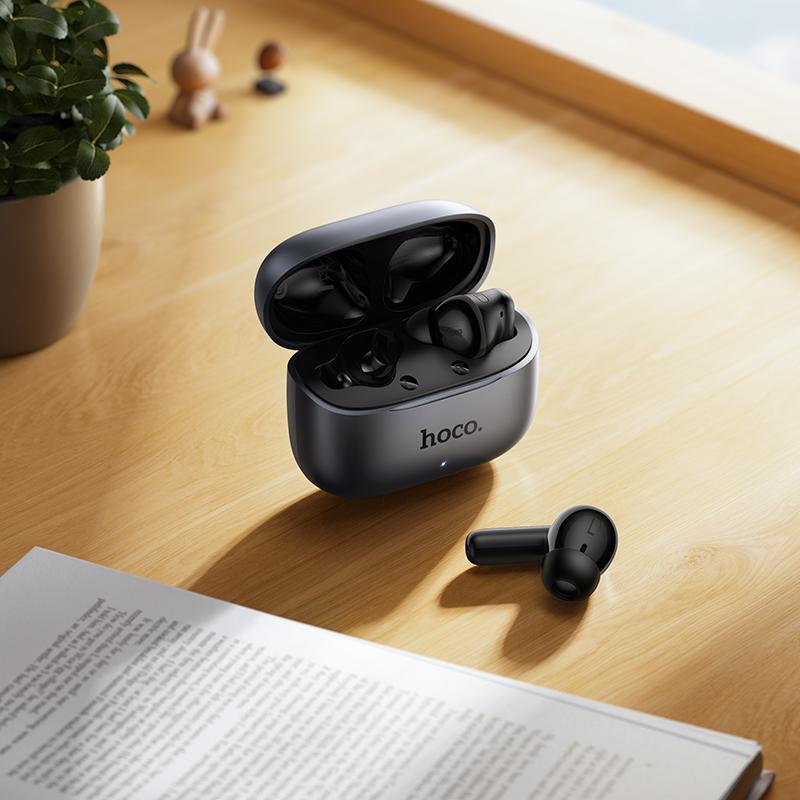 Handsfree Bluetooth HOCO EQ27 AI Käännös, TWS, ANC, Harmaa