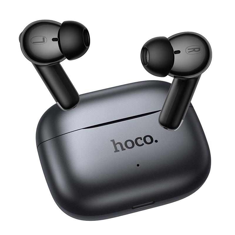 Handsfree Bluetooth HOCO EQ27 AI Käännös, TWS, ANC, Harmaa