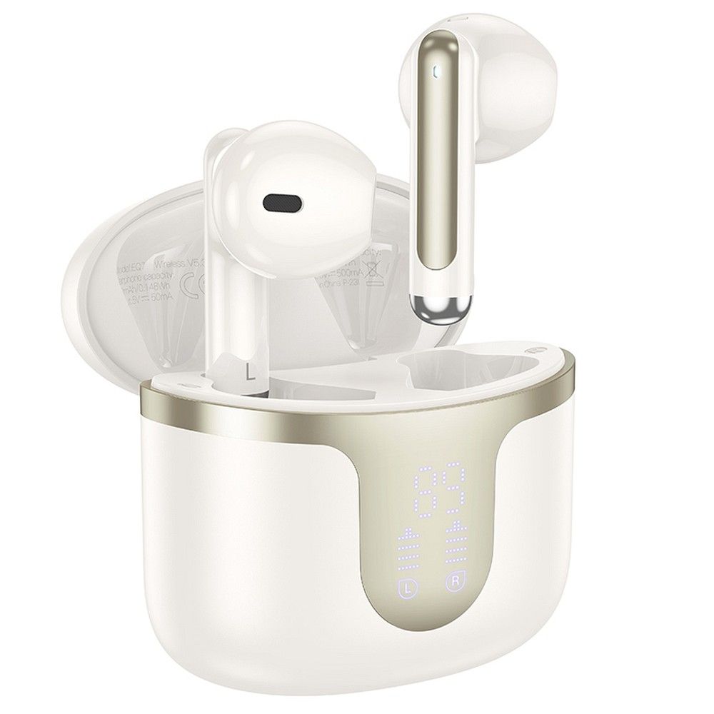 Handsfree Bluetooth HOCO EQ7, TWS, Valkoinen