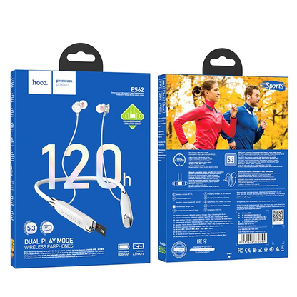 Handsfree Bluetooth HOCO ES62, A2DP, Harmaa