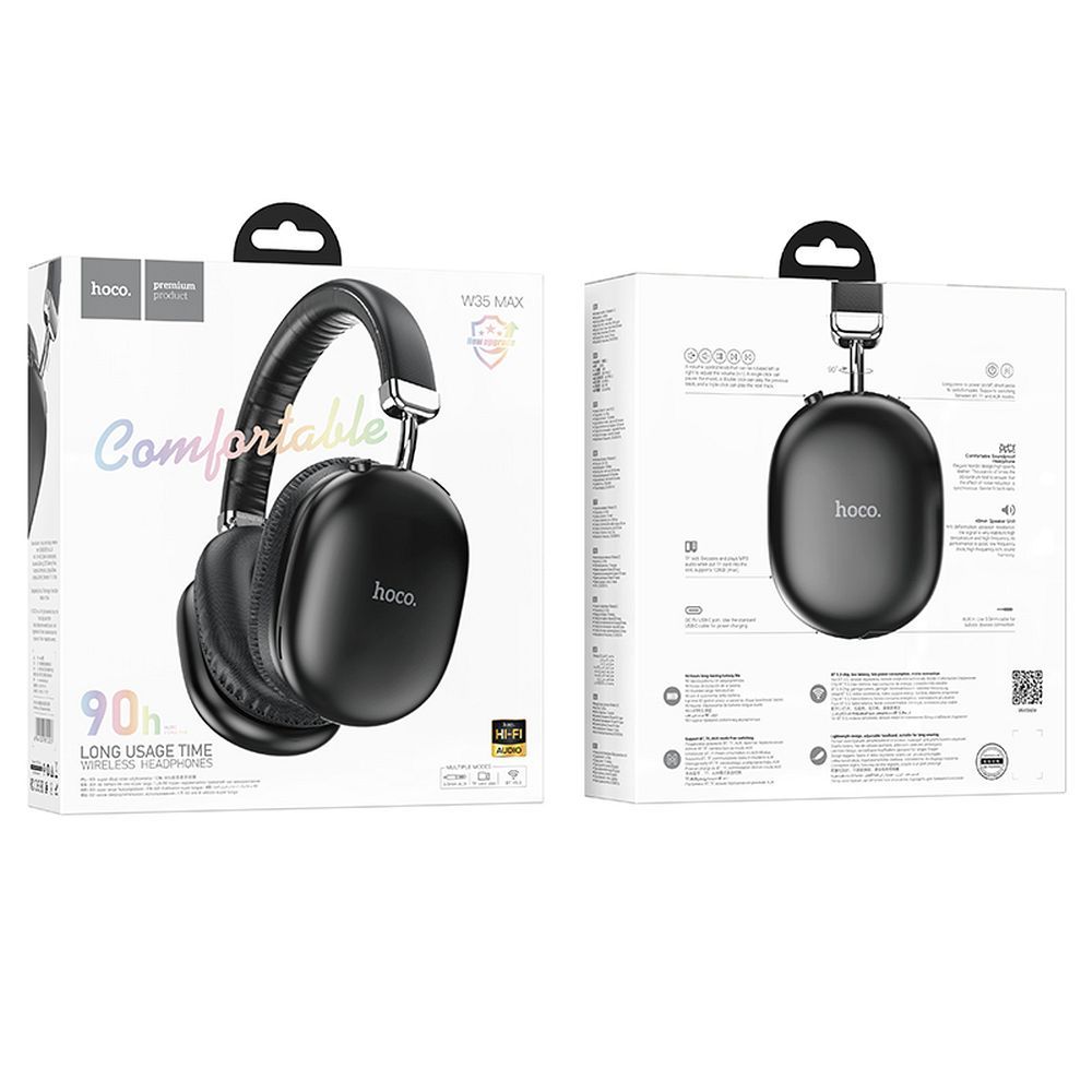 Handsfree Bluetooth HOCO W35 Max, A2DP, Musta
