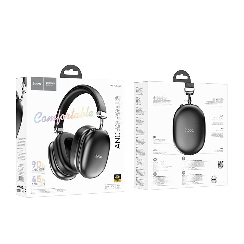 Handsfree Bluetooth HOCO W35 Max, A2DP, ANC, Musta