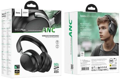 Handsfree Bluetooth HOCO W53 Plus, A2DP, ANC, Musta