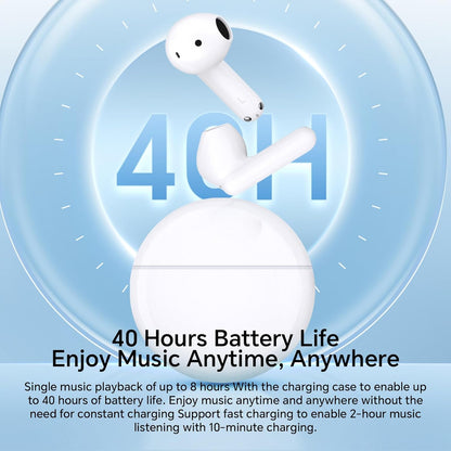 Handsfree Bluetooth Honor Choice X7e, TWS, ANC, White 5504ABHF
