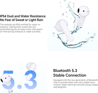 Handsfree Bluetooth Honor Choice X7e, TWS, ANC, White 5504ABHF