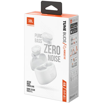 Handsfree Bluetooth JBL Tune Buds, TWS, ANC, MultiPoint, Valkoinen JBLTBUDSWHT