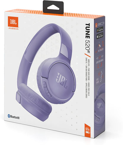 Bluetooth handsfree JBL Tune 520BT, MultiPoint, A2DP, violetti JBLT520BTPUR JBLT520BTPUR