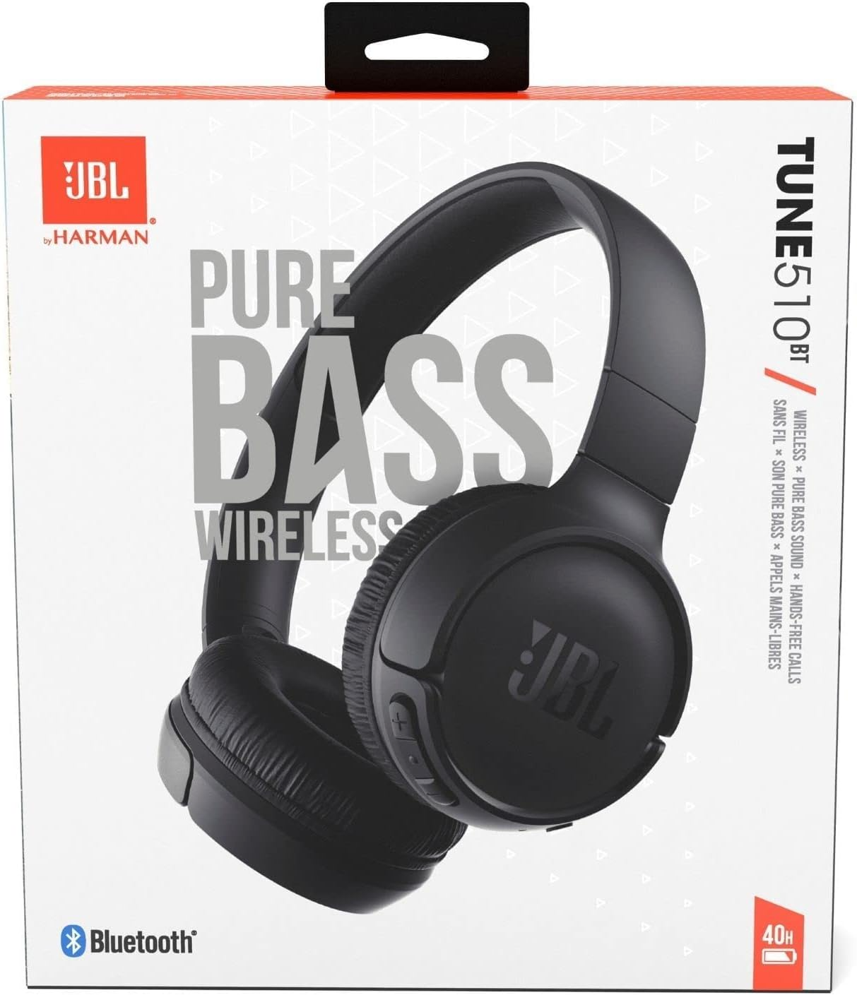 Handsfree Bluetooth JBL Tune 510BT, MultiPoint, A2DP, Musta JBLT510BTBLK