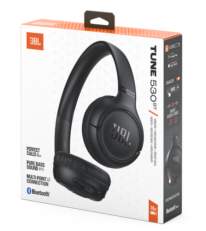 Handsfree Bluetooth JBL Tune 530BT, MultiPoint, A2DP, Musta