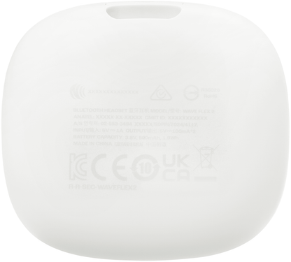 Handsfree Bluetooth JBL Wave Flex 2, TWS, ANC, MultiPoint, Valkoinen JBLWFLEX2WHT