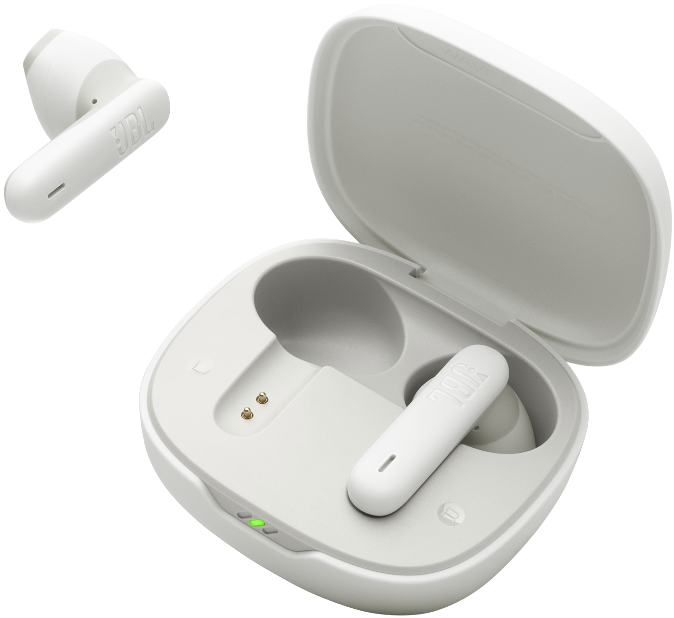 Handsfree Bluetooth JBL Wave Flex 2, TWS, ANC, MultiPoint, Valkoinen JBLWFLEX2WHT