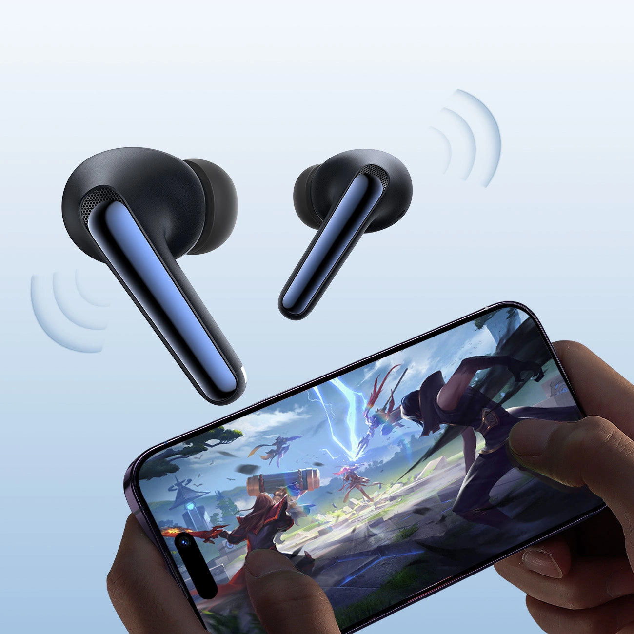 Handsfree Bluetooth Joyroom Funpods JR-FN2, TWS, ANC, Musta