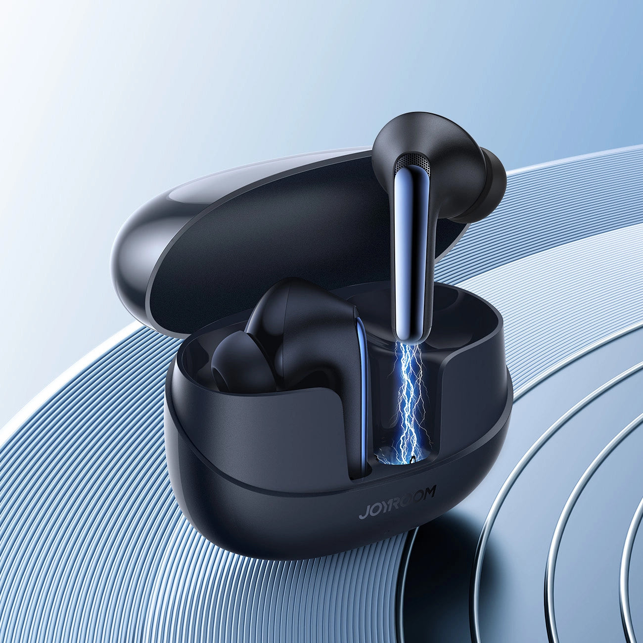 Handsfree Bluetooth Joyroom Funpods JR-FN2, TWS, ANC, Musta