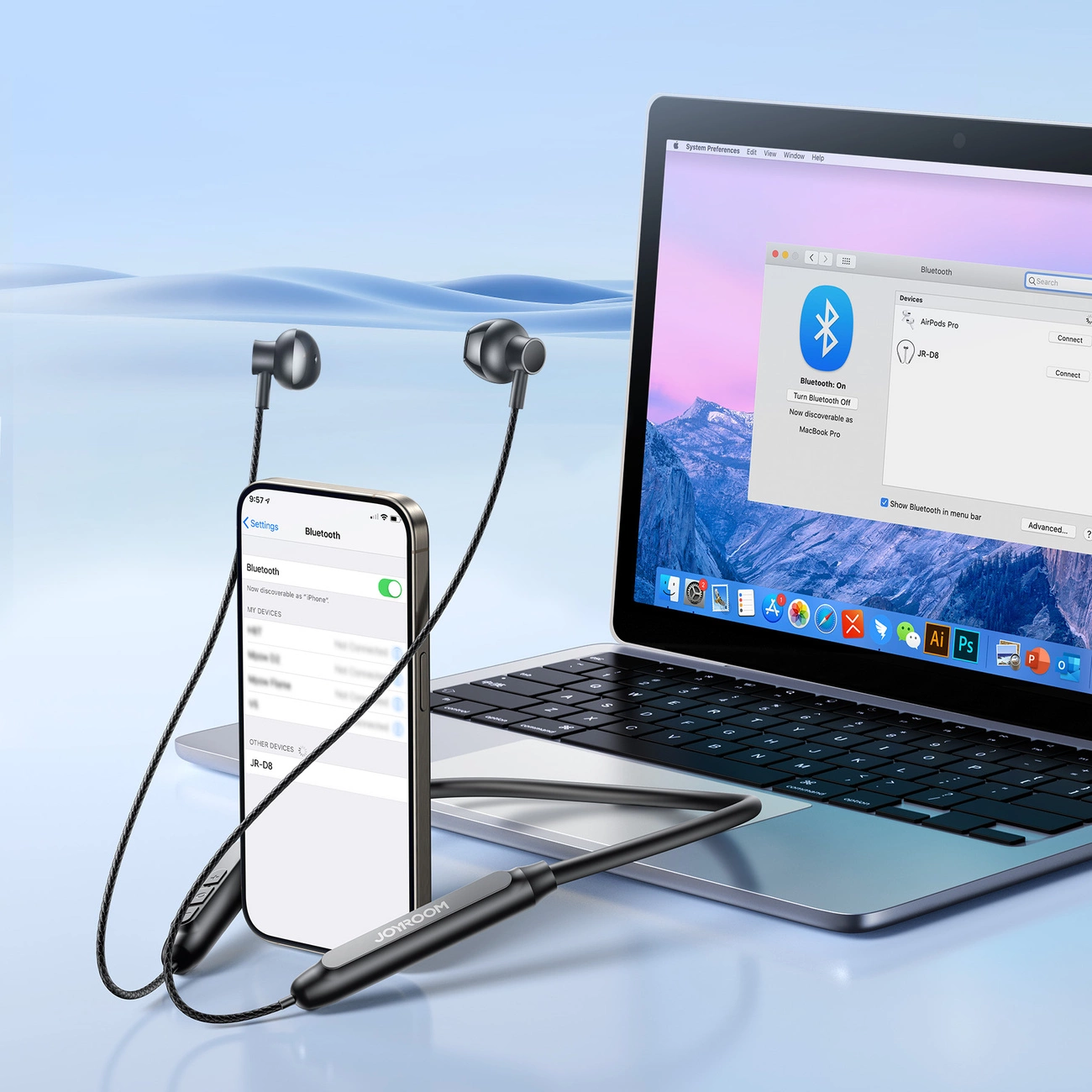 Handsfree Bluetooth Joyroom JR-D8, A2DP, Musta