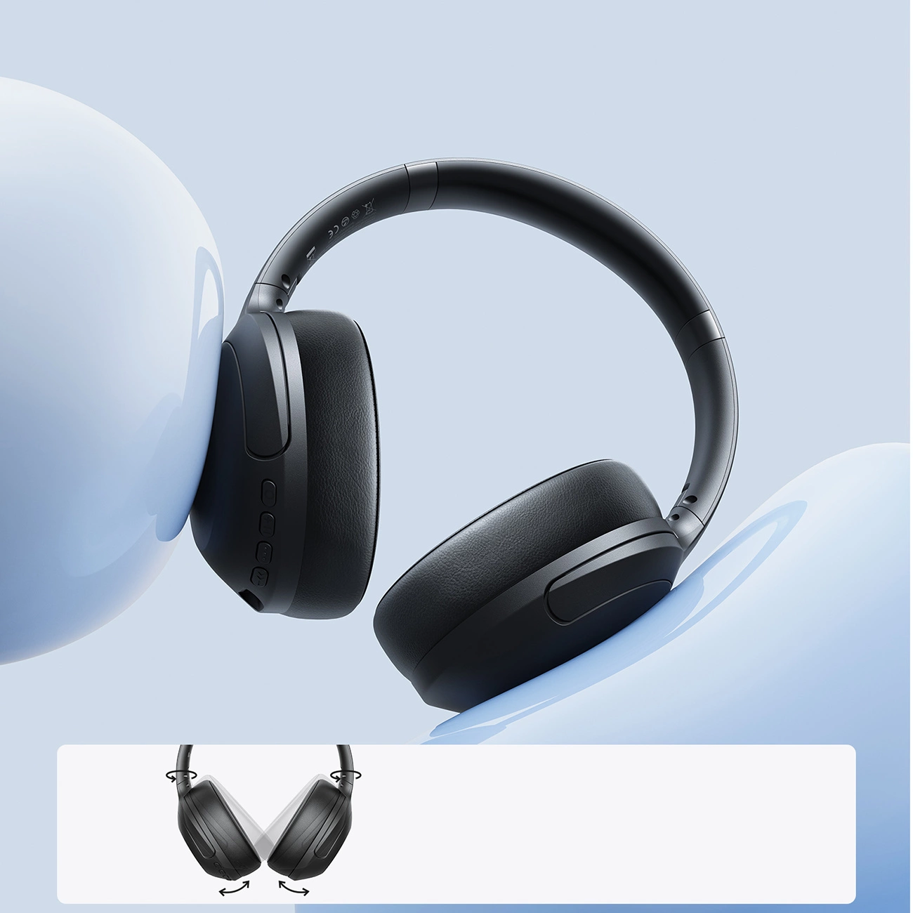 Handsfree Bluetooth Joyroom JR-JH2, A2DP, ANC, Musta