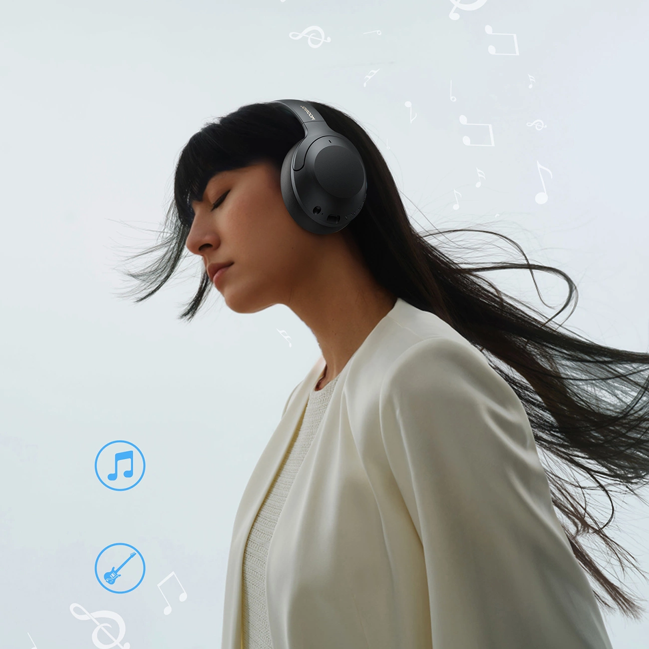 Handsfree Bluetooth Joyroom JR-JH2, A2DP, ANC, Musta