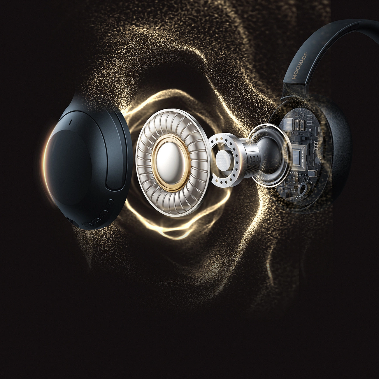 Handsfree Bluetooth Joyroom JR-JH2, A2DP, ANC, Musta