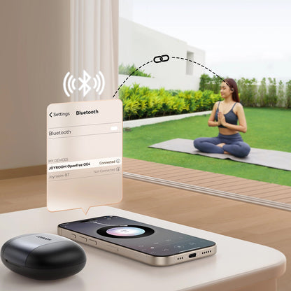 Handsfree Bluetooth Joyroom Open Ear JR-OE4, TWS, Musta
