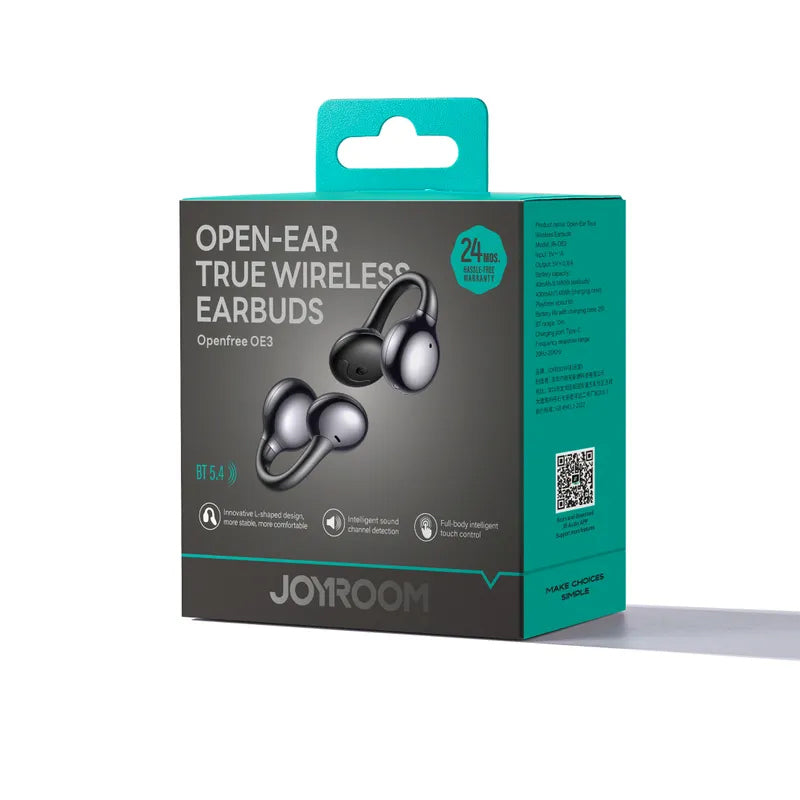 Handsfree Bluetooth Joyroom Openfree JR-OE3, TWS, Musta