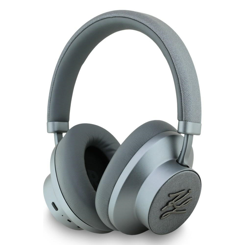 Handsfree Bluetooth Karl Lagerfeld Grained Initials, A2DP, ANC, Harmaa
