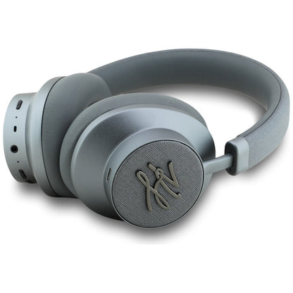 Handsfree Bluetooth Karl Lagerfeld Grained Initials, A2DP, ANC, Harmaa