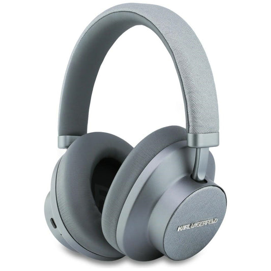 Handsfree Bluetooth Karl Lagerfeld Saffiano Elongated, A2DP, ANC, Harmaa