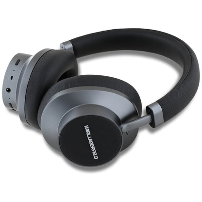 Handsfree Bluetooth Karl Lagerfeld Saffiano Elongated, A2DP, ANC, Musta