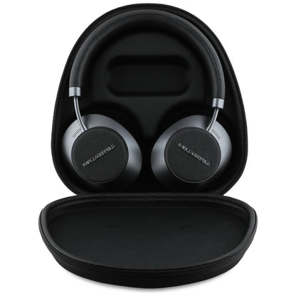 Handsfree Bluetooth Karl Lagerfeld Saffiano Elongated, A2DP, ANC, Musta