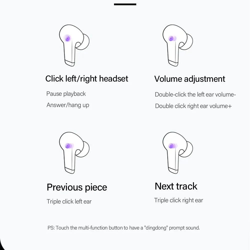Handsfree Bluetooth Lenovo ThinkPlus LP5, TWS, Valkoinen