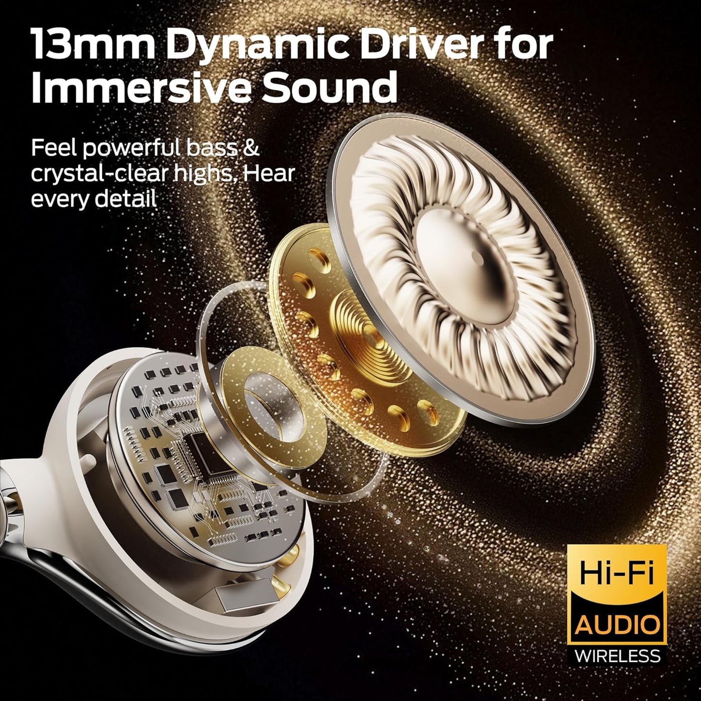 Handsfree Bluetooth Monster AC225, TWS, Vaalean beige
