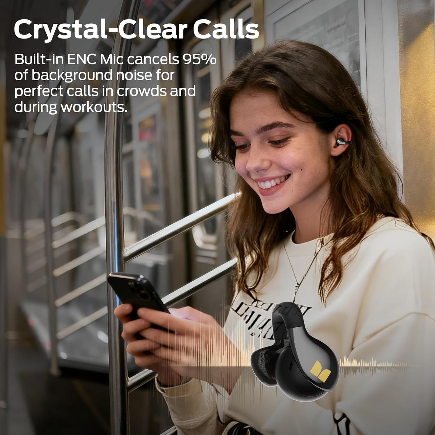 Handsfree Bluetooth Monster AC225, TWS, Musta