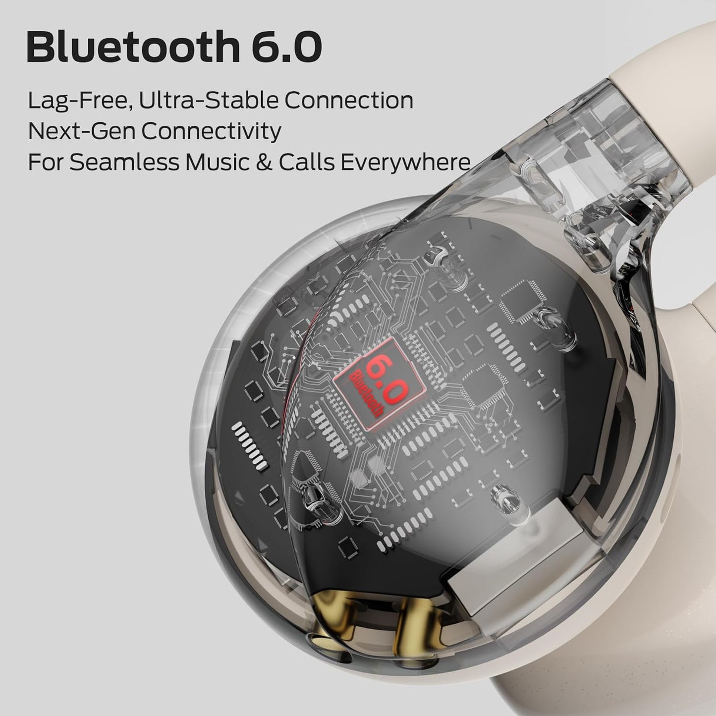 Handsfree Bluetooth Monster AC225, TWS, Vaalean beige