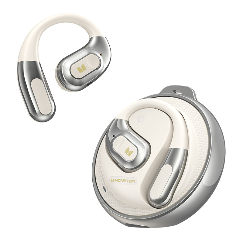 Handsfree Bluetooth Monster AC330 AI-käännös, TWS, Valkoinen